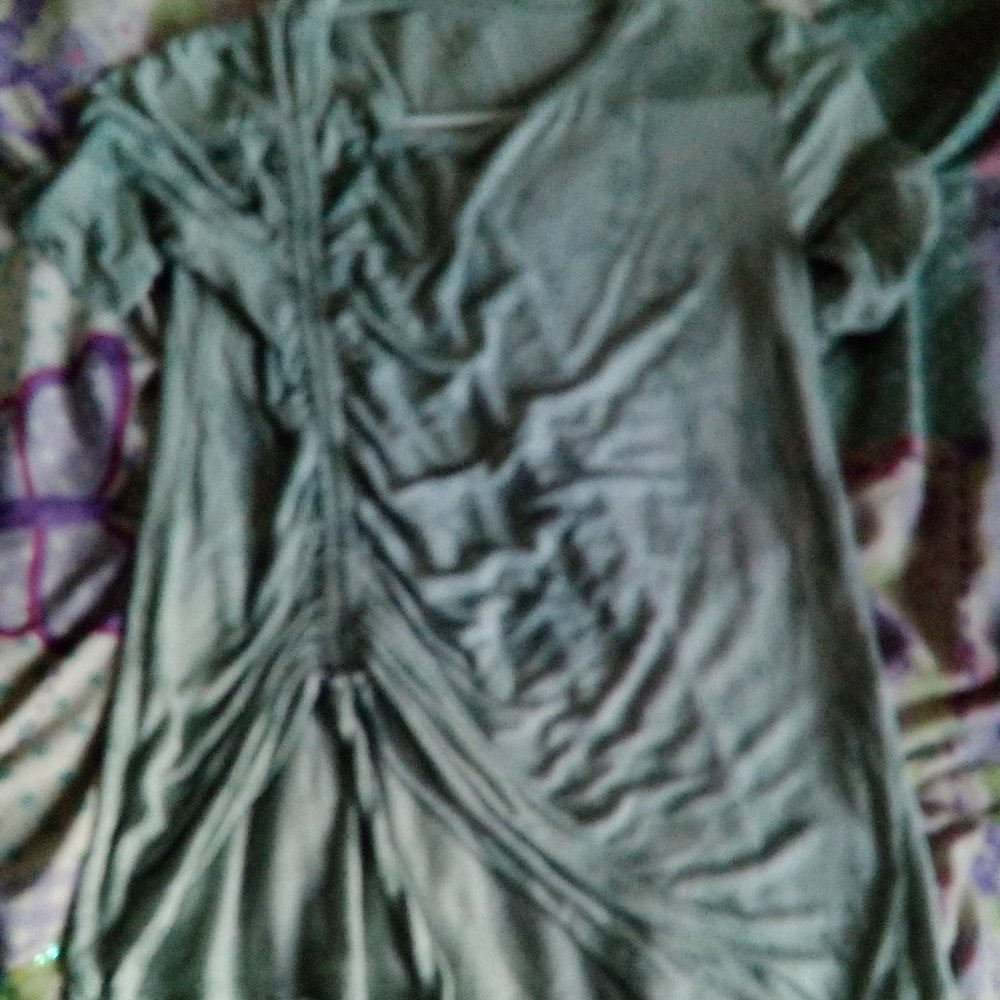 Camo green top